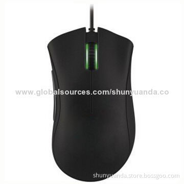 Wired mouse, 6400/sec interface refresh rate, large non-slip buttons